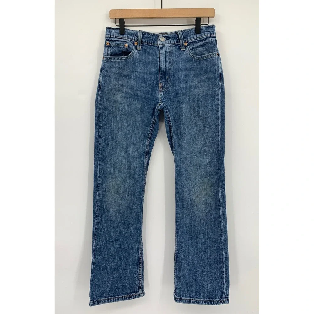 Levis 527 Jeans Mens 30x30 Blue Slim Bootcut Medium Wash Denim Pants